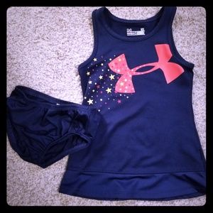 Under Armor Sporty red, white, and blue dress